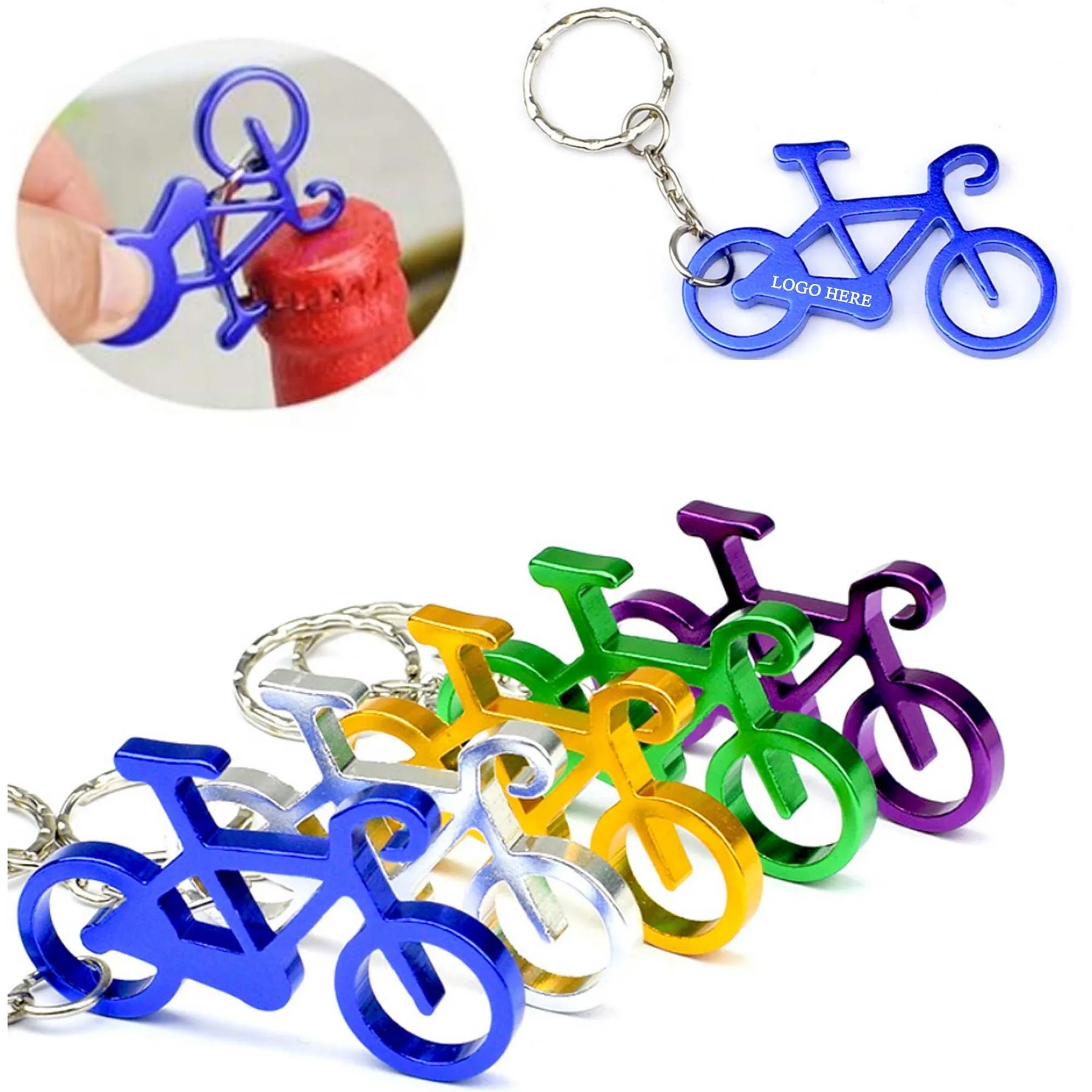 Bicycle Bottle Opener w/Key Chain 1