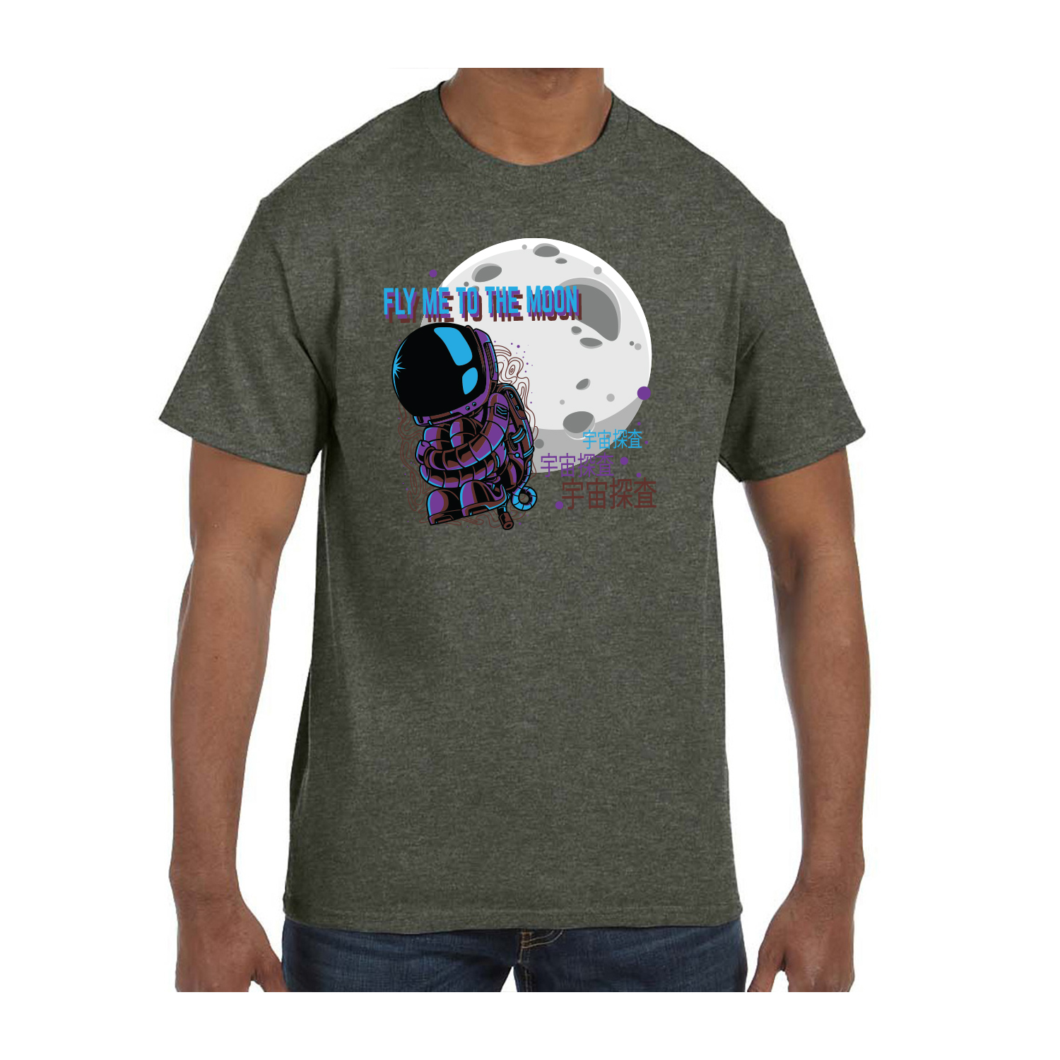 Gildan™ 5.3 oz Cotton Pre-Shrunk T-Shirt (Full Color Imprint) 2