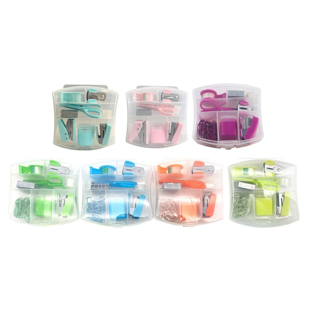 Mini Office Stationery Set W/ Stapler Accessories in Case 5