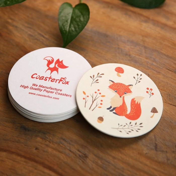 4" Round Pulpboard Coasters 1