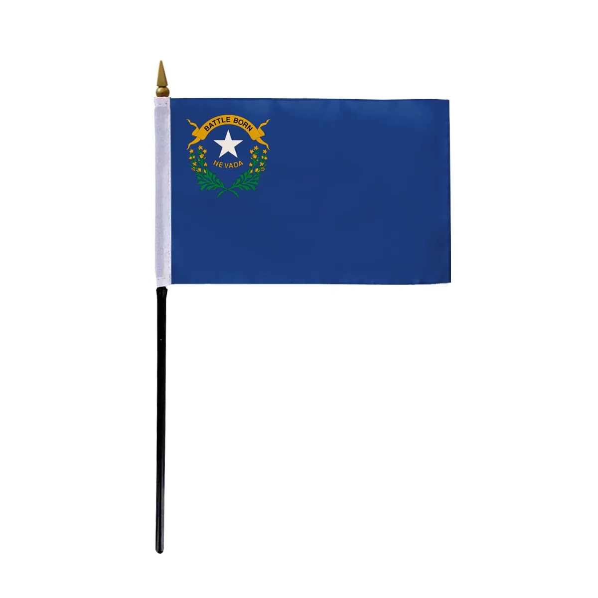 4"x6" & 12"x18'' Nevada ePoly Printed Stick Flags 1