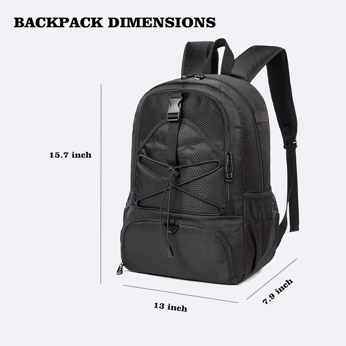 Backpack Can Hold Sports Gear Such As Helmet Basketball 4