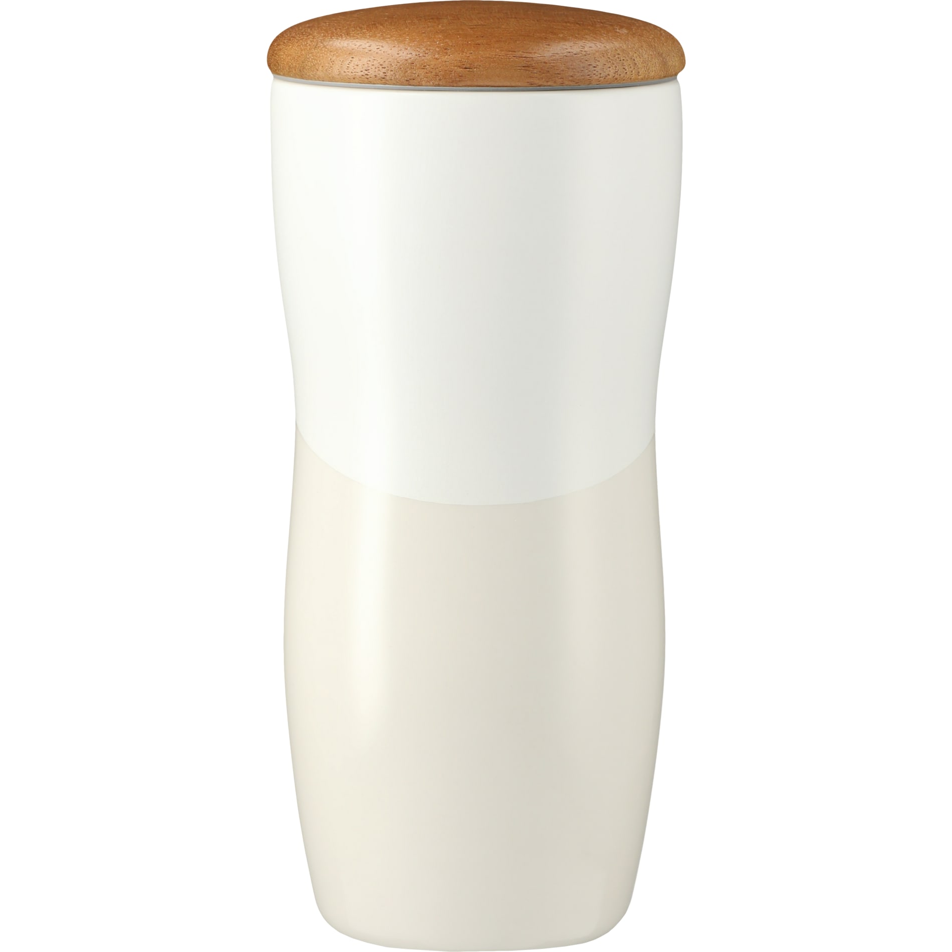 Reno Double Wall Ceramic Tumbler w/Wood Lid 10oz 22