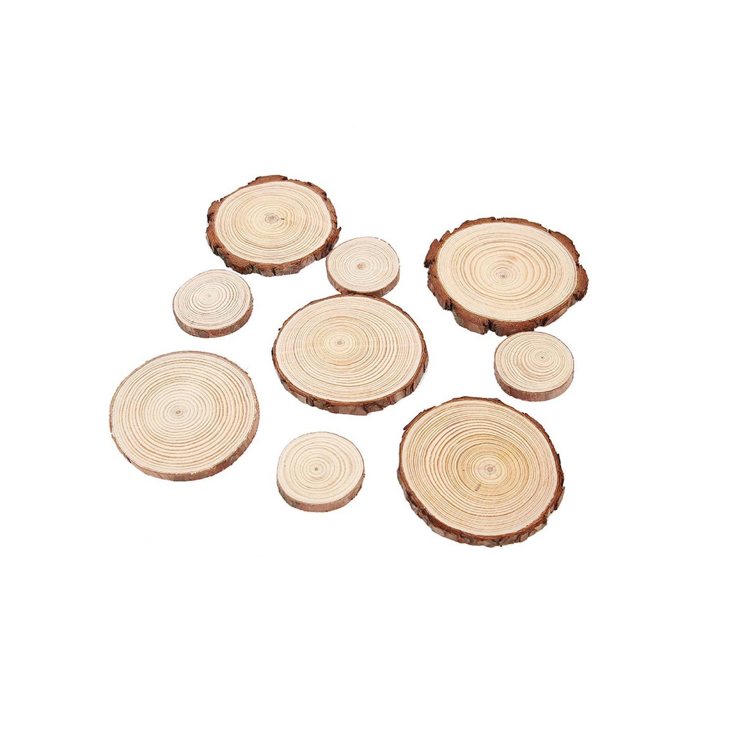 4-4.7 Inch DIY Kids Arts Round Wood Coaster 8