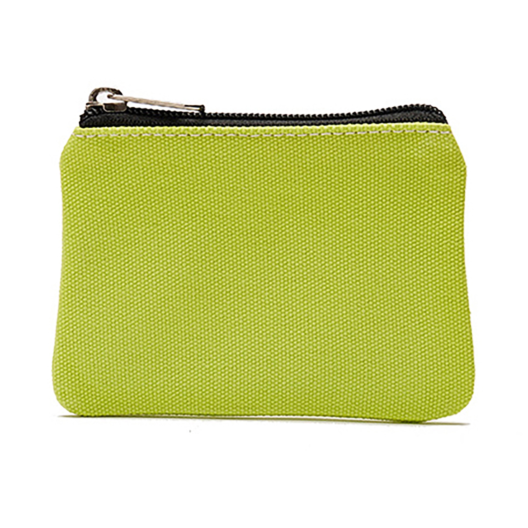 MOQ 50pcs Canvas Small Zipper Blank Coin Purses Pouches 13