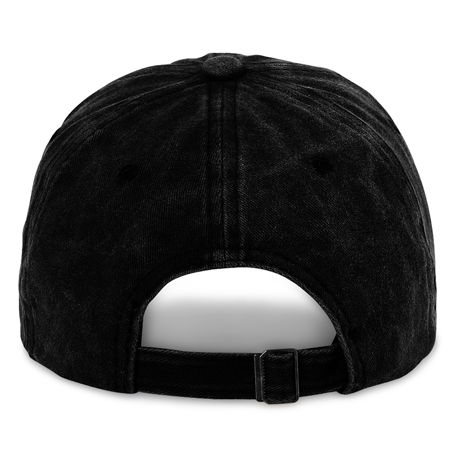 Stock Washed Cotton 6-Panel Baseball Cap w/ D-Ring Metal 38