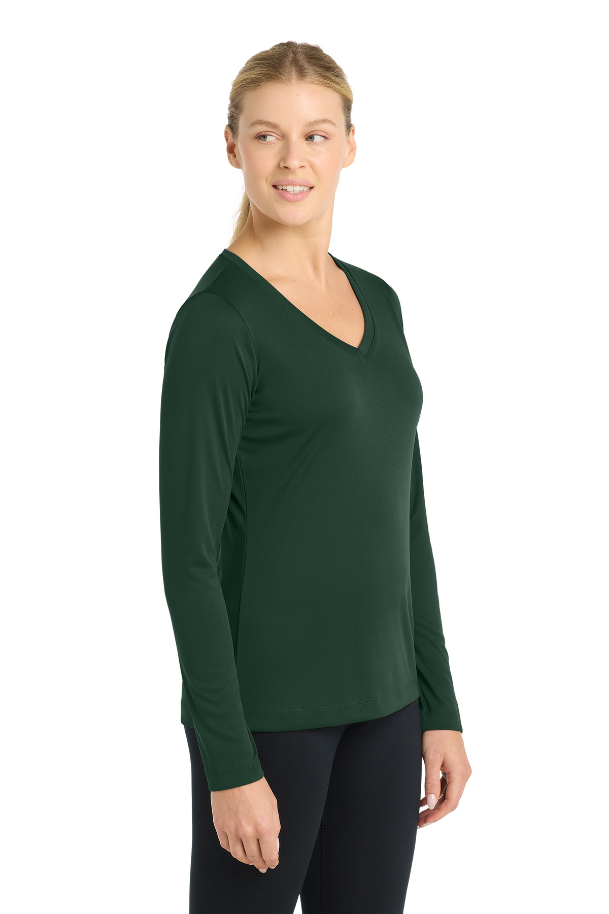Sport-Tek Women's Long Sleeve PosiCharge Competitor V-Neck Tee. LST353LS 37