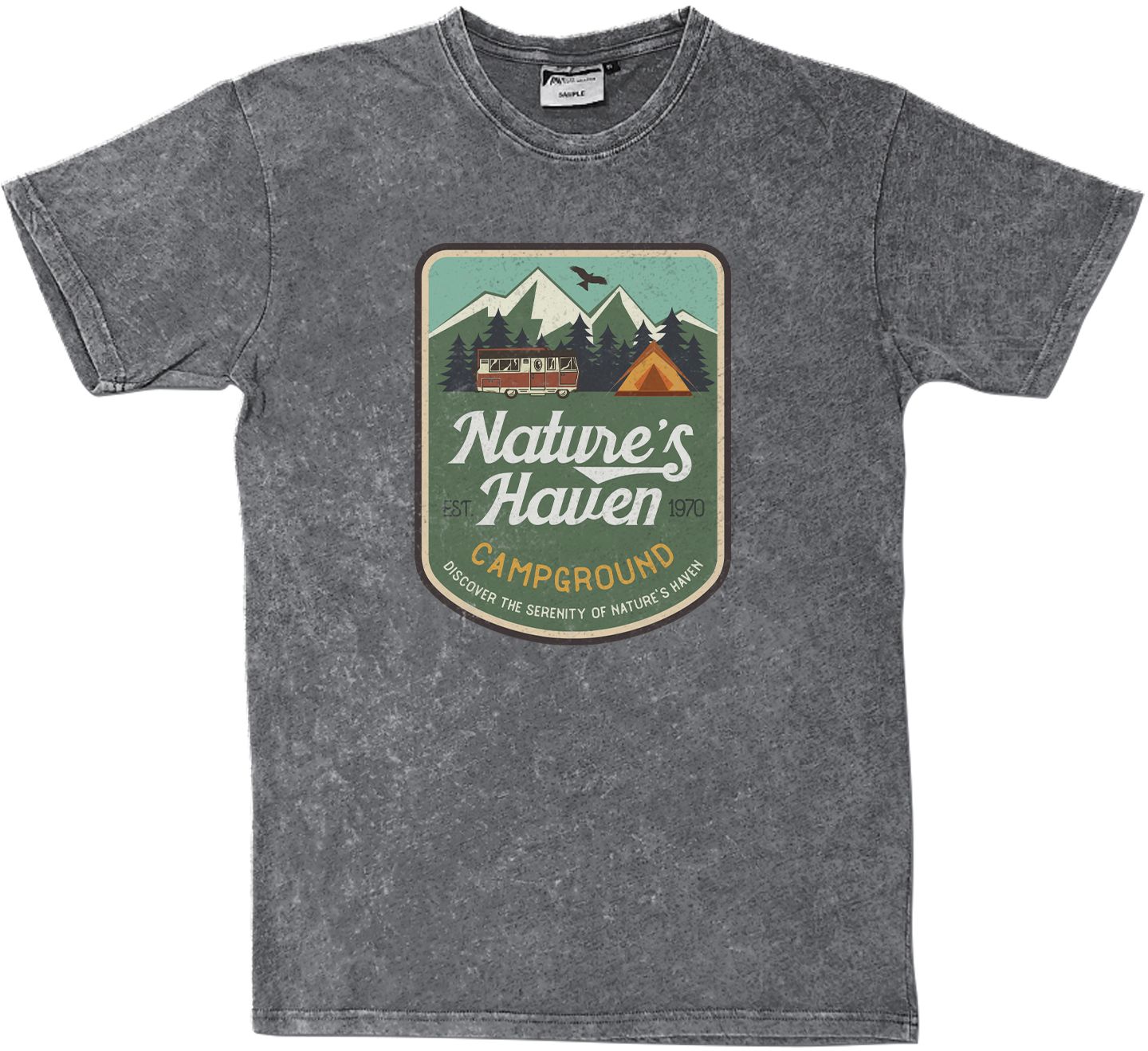 FULL COLOR UNISEX ACID WASHED T-SHIRT 14