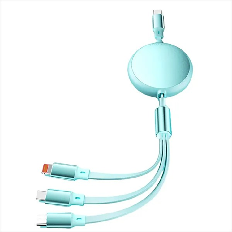 Type-C Port 3-In-1 Retractable Cable 2