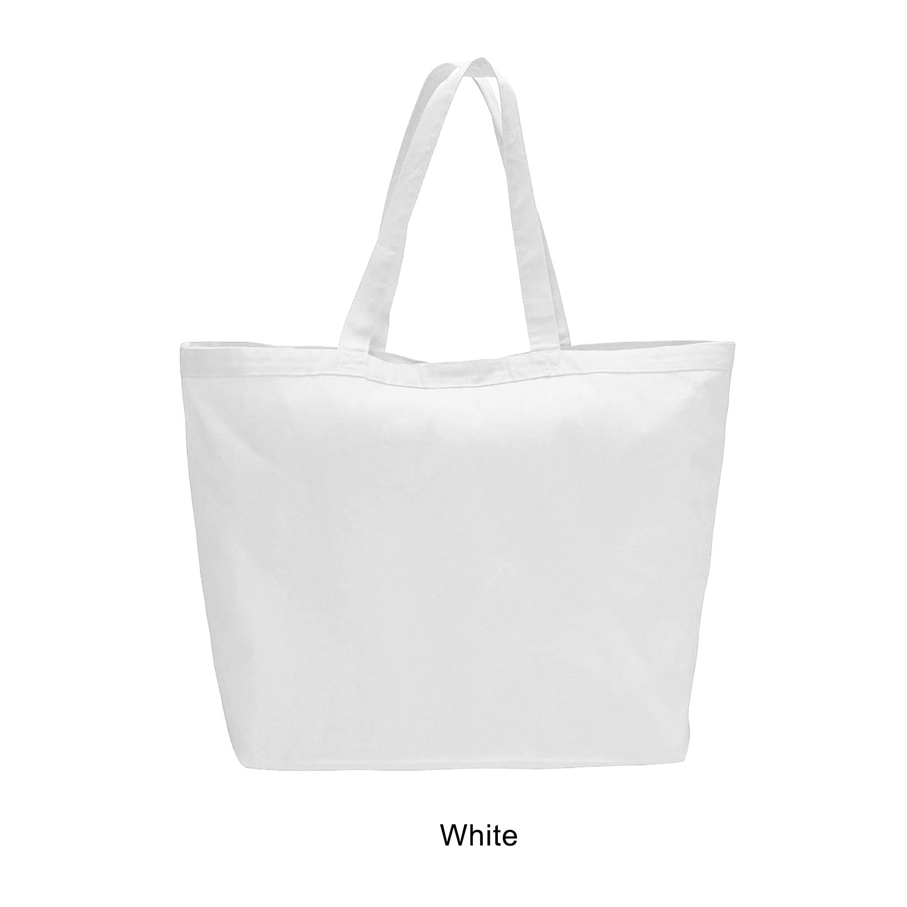 12 oz. 23"w Large Heavy Canvas Velcro Closure Tote Bag 13
