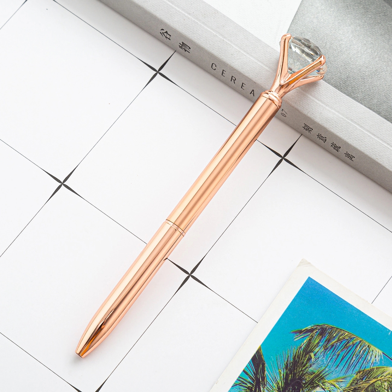 Crystal Metal Ballpoint Pen 8