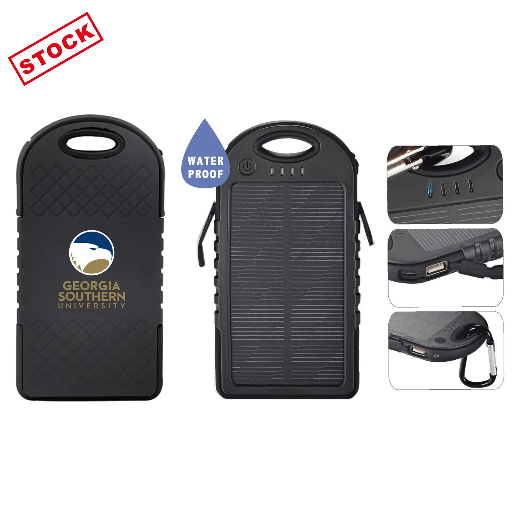 5000mAh Solar & Waterproof Rechargeable Powerbank 1