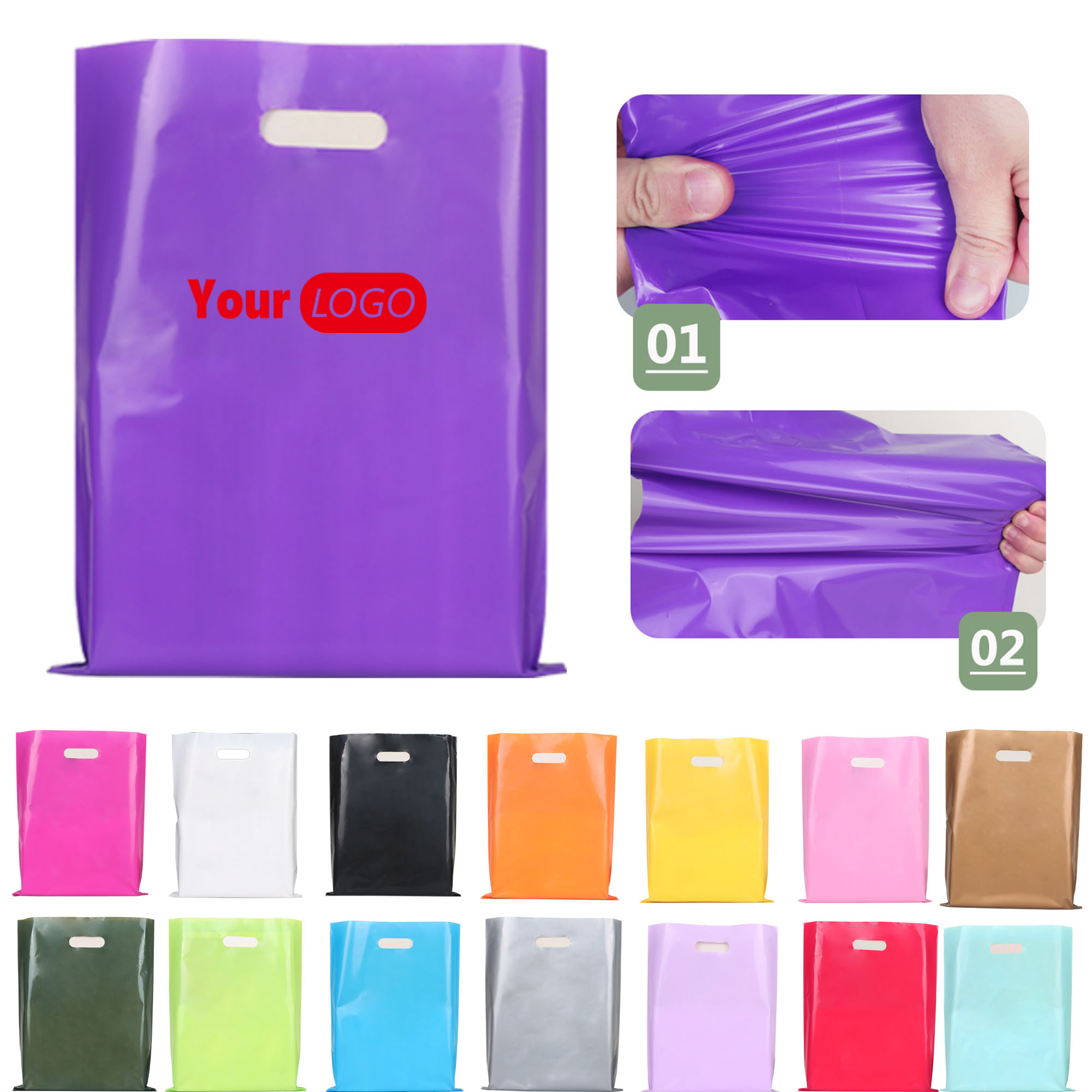 MOQ100 High-Density Polyethylene Four-Finger Bag 1