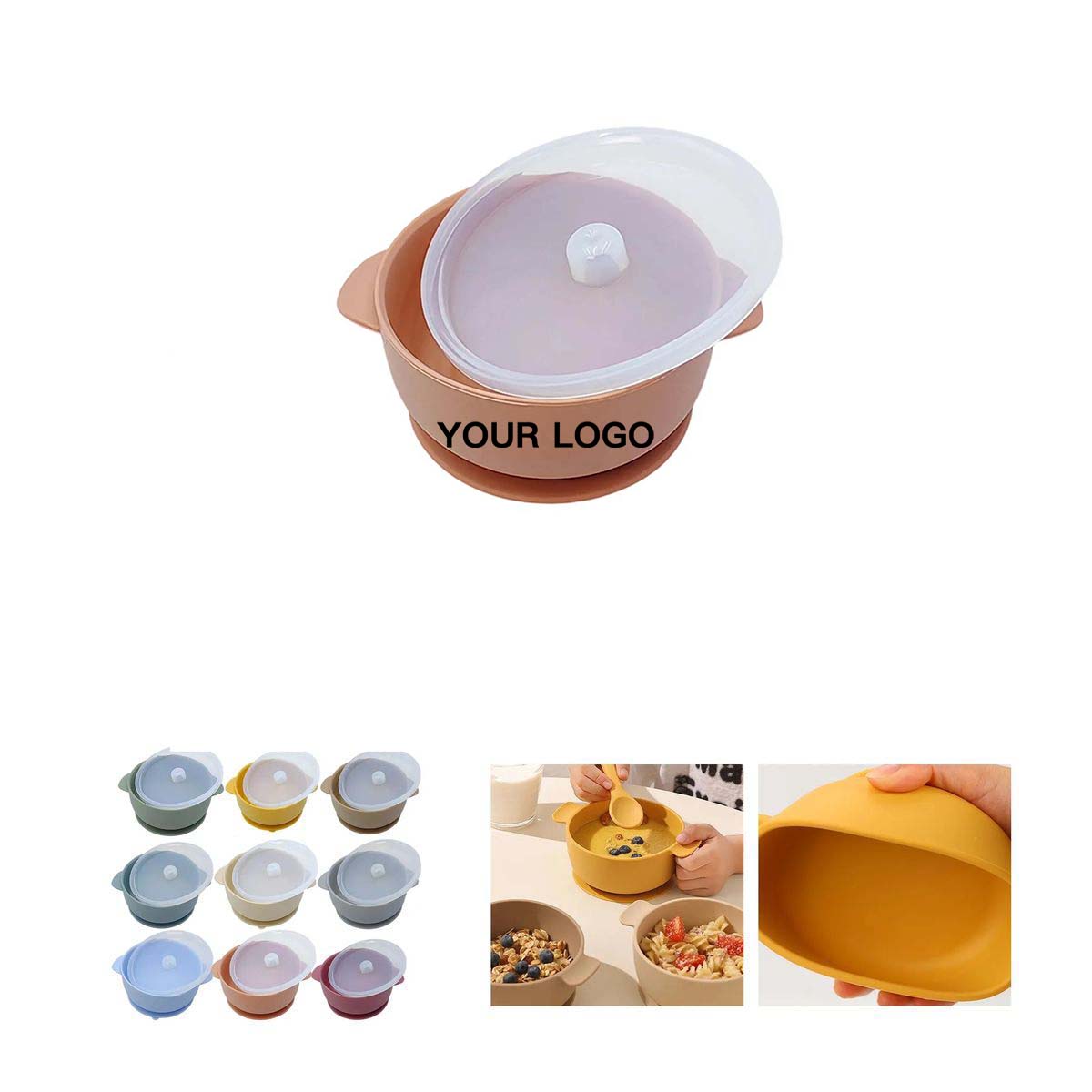 Toddler Bowl with Silicone Suction Base Durable 16