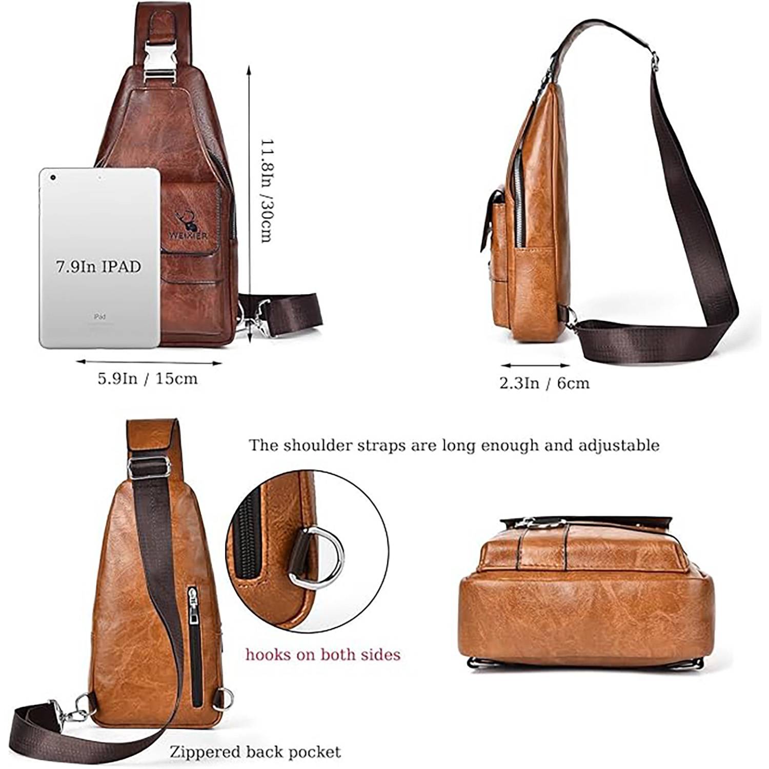 Large capacity waterproof crossbody bag 7
