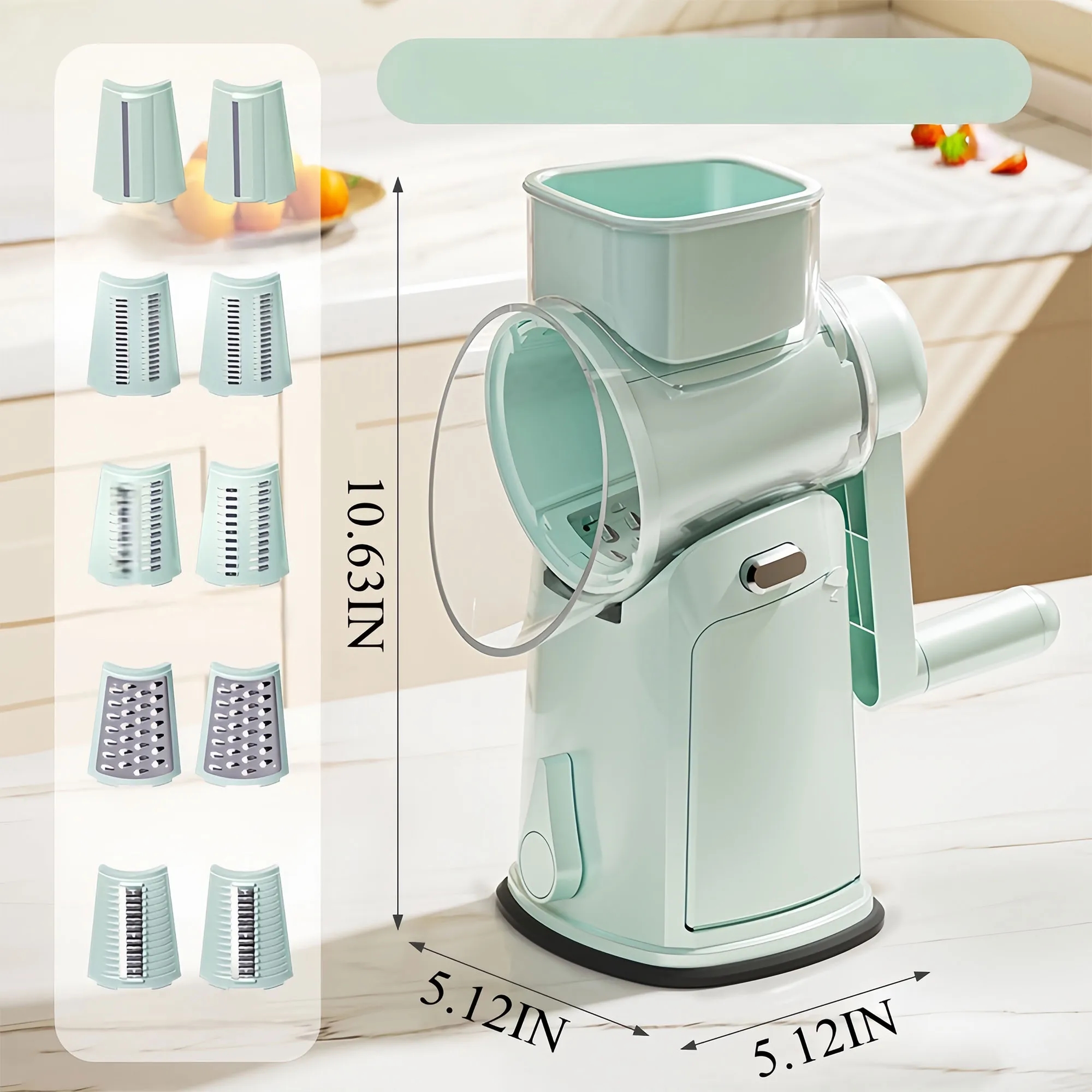 5-in-1 Hand Crank Vegetable Cutter 4