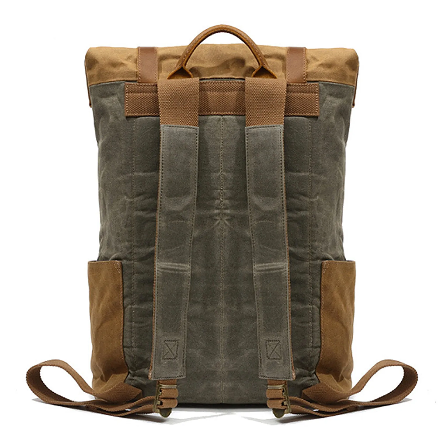 Travel Waxed Canvas Backpack 2