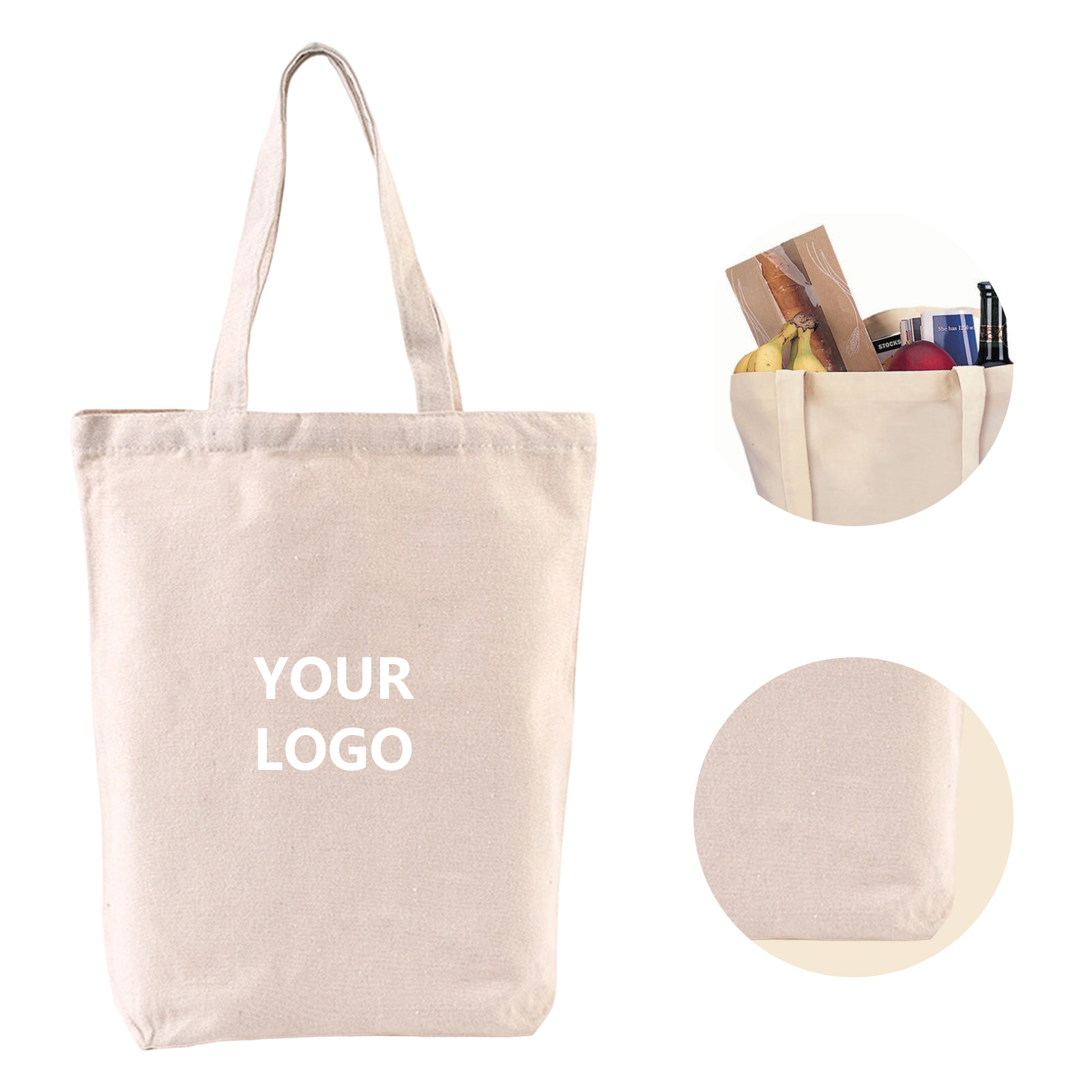 Canvas Tote Bag 15.75" x 13.39" For Daily Carry 2