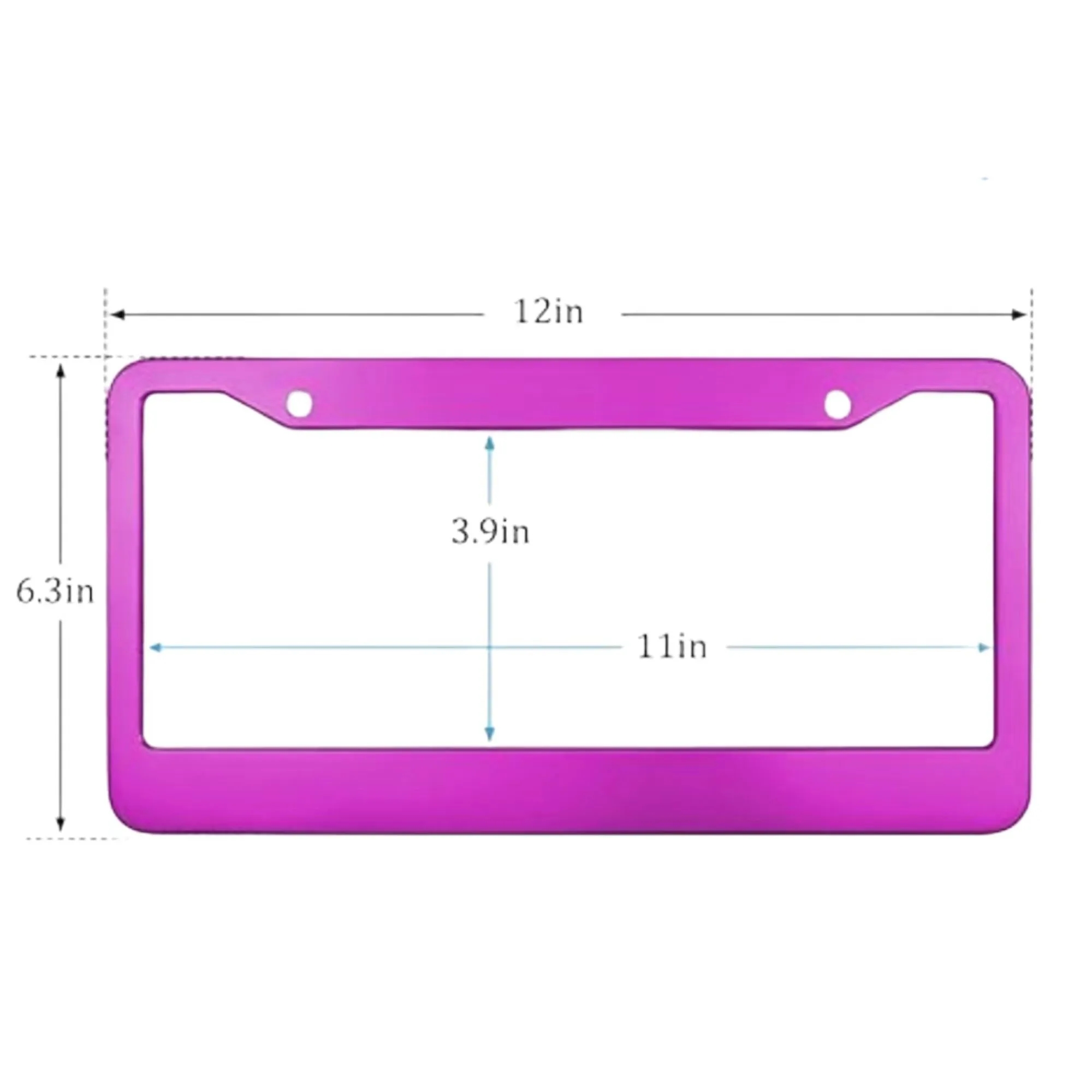 Aluminum Alloy Cars License Plate Frames 4