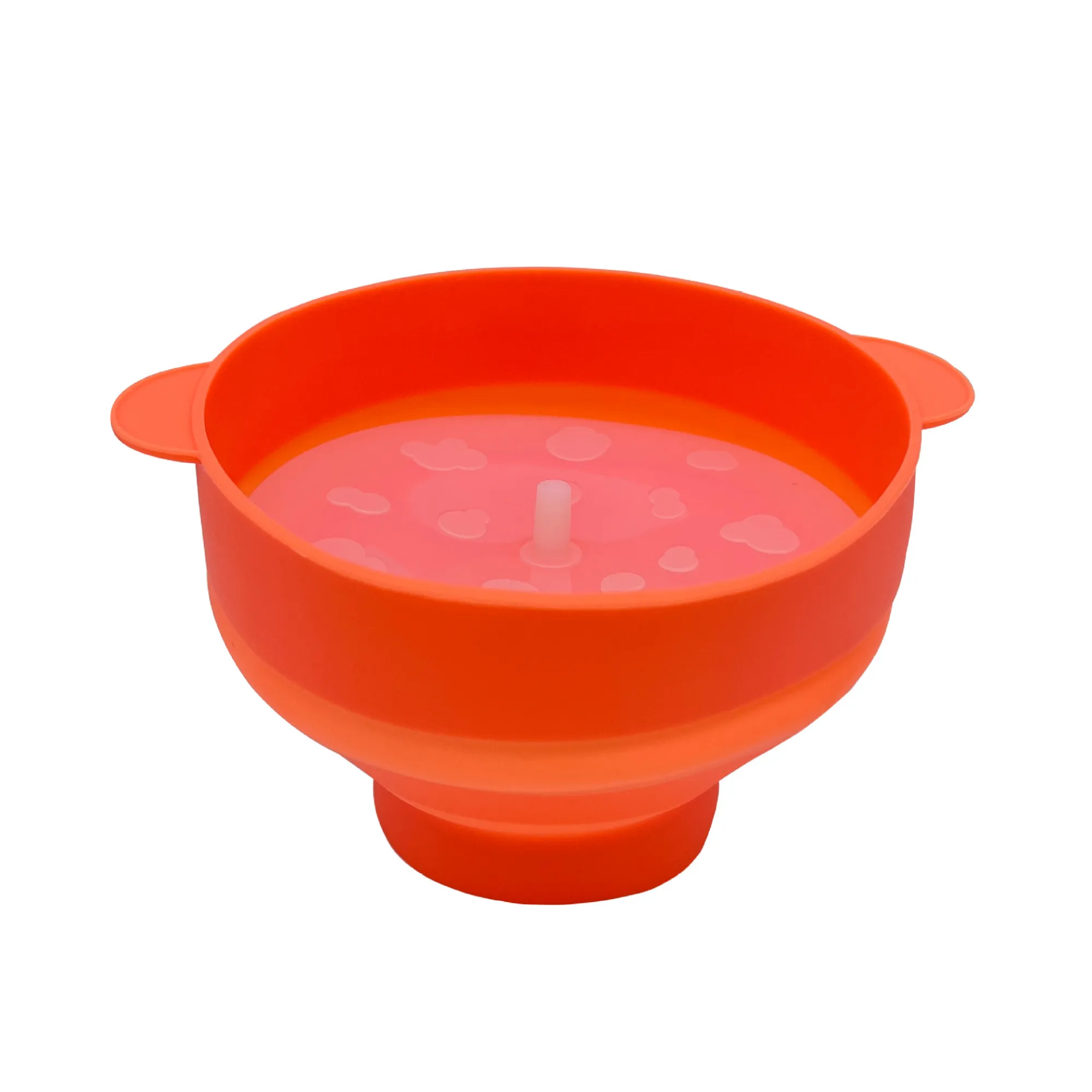 Foldable Silicone Popcorn Bucket with Handle for Microwave 2