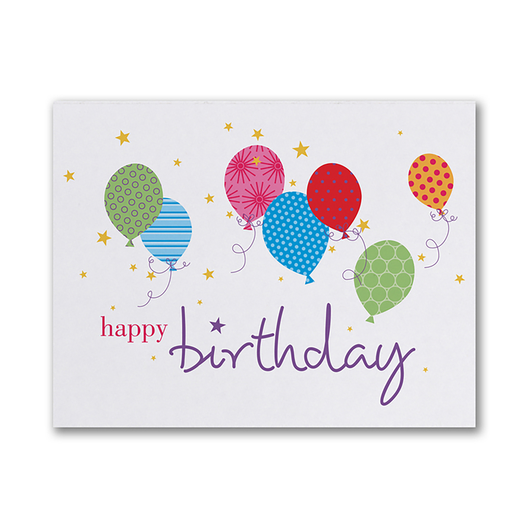 Stars & Balloons Birthday Card 2