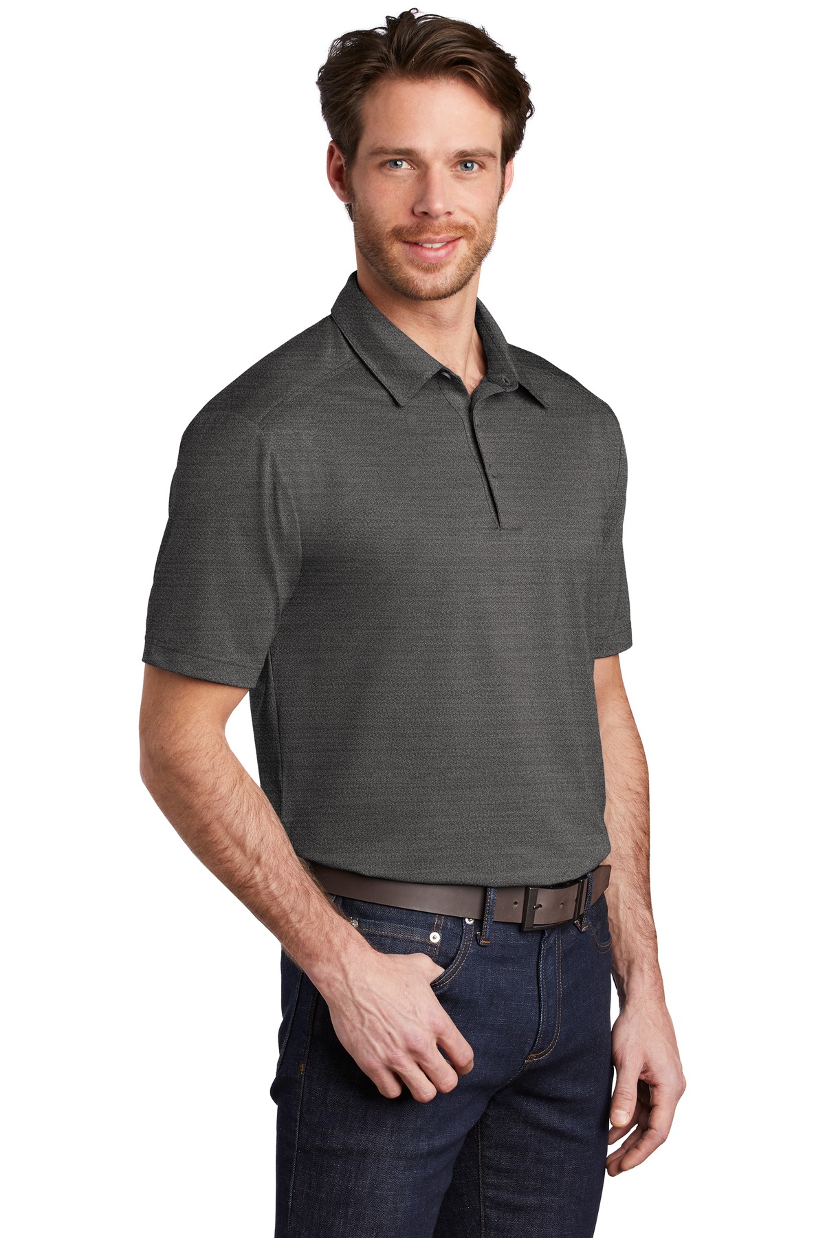 Stretch Heather Polo