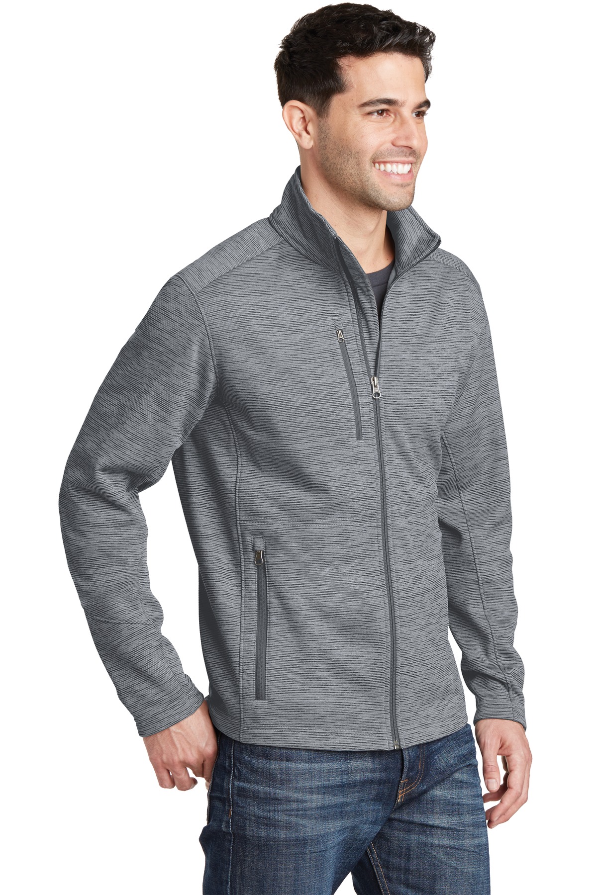Port Authority Digi Stripe Fleece Jacket. F231 10