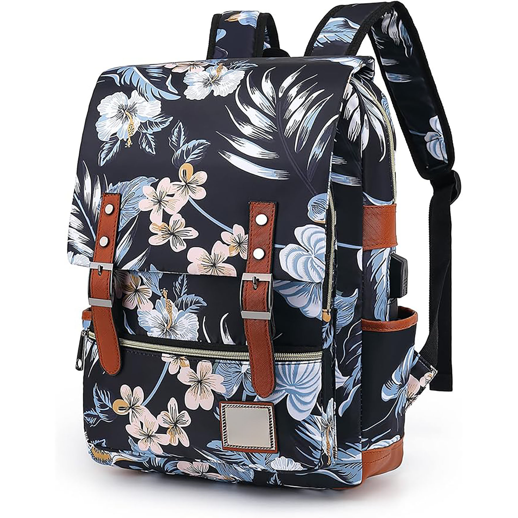  Floral Laptop Backpack  4
