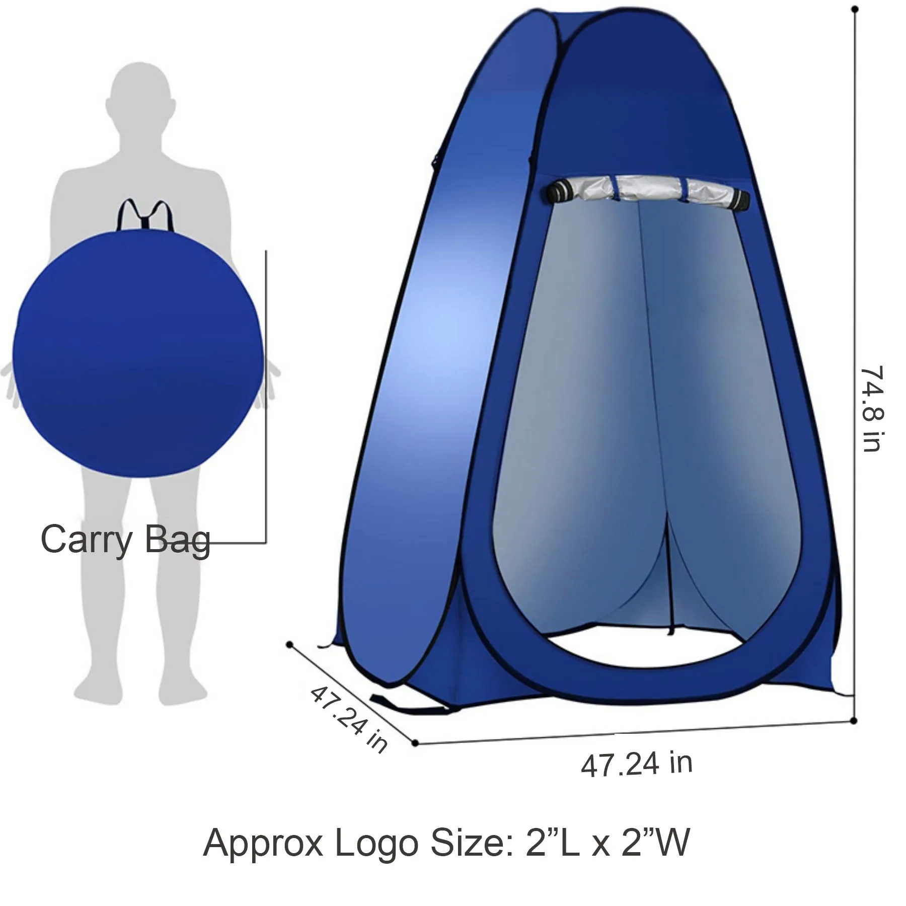 Outdoor Camping Toilet Bathing Tent 5