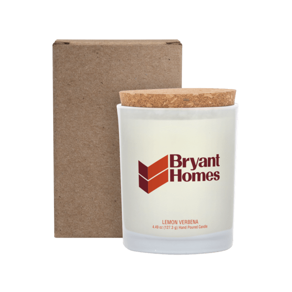 Niva Frosted 6oz Candle With Cork Lid 27