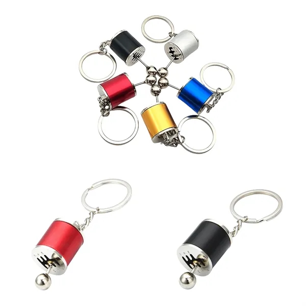 6-speed Gear Shift Shape Pendant Keychain