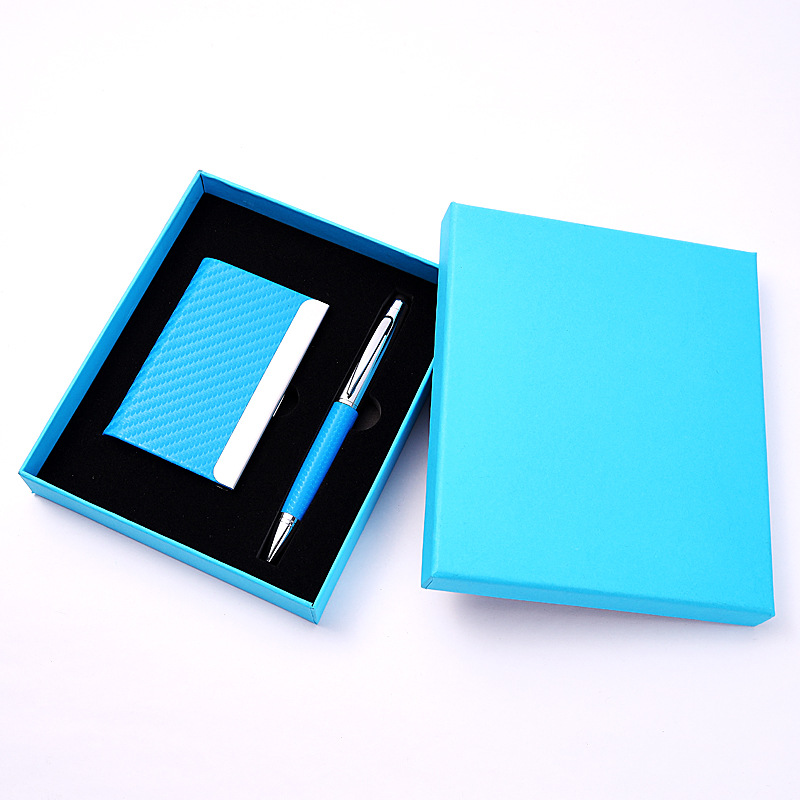 2-Piece Office Gift Set Metal Signature Pen and Card Case 7
