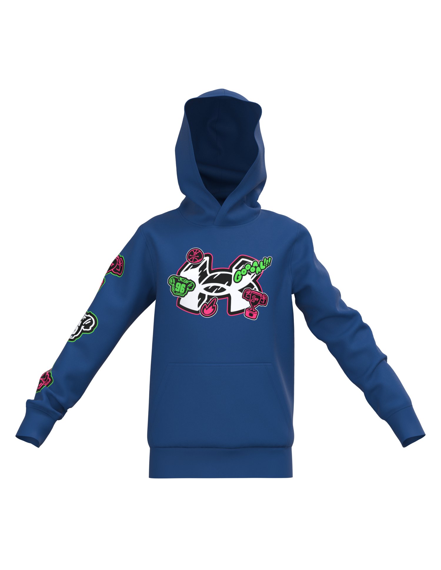 Boys' UA Rival Fleece Trophies Hoodie 6