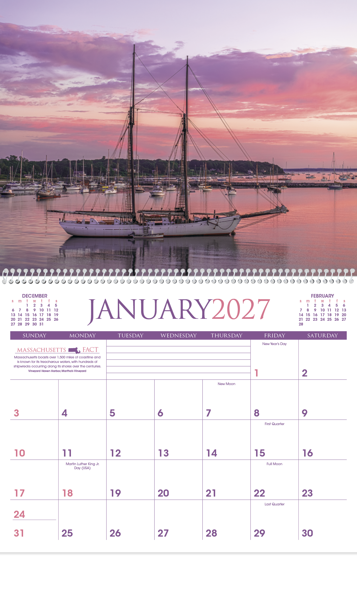 Triumph® Calendars New England Calendar 4