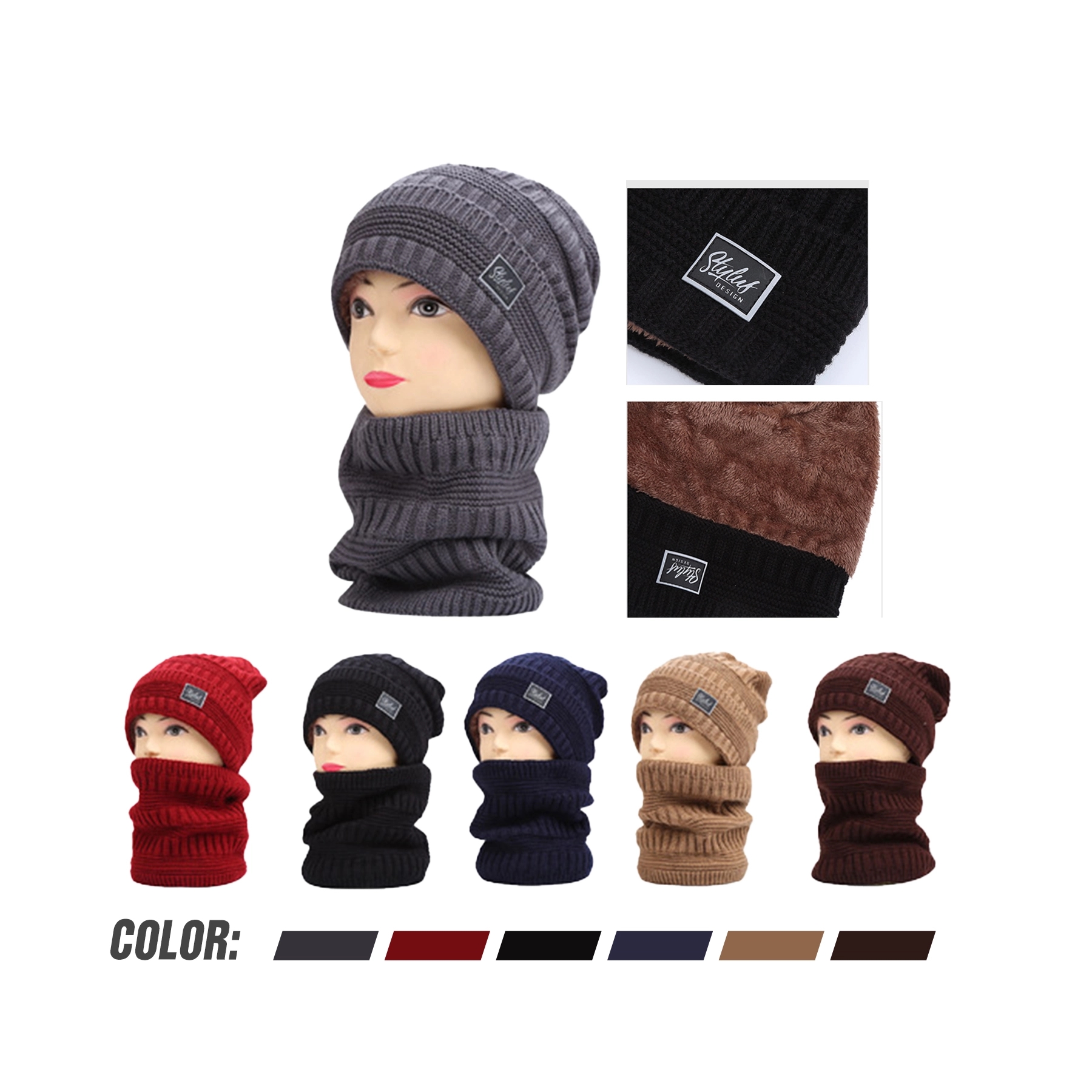 Winter Fleece Neck Gaiter&Ski Tube Scarf 1
