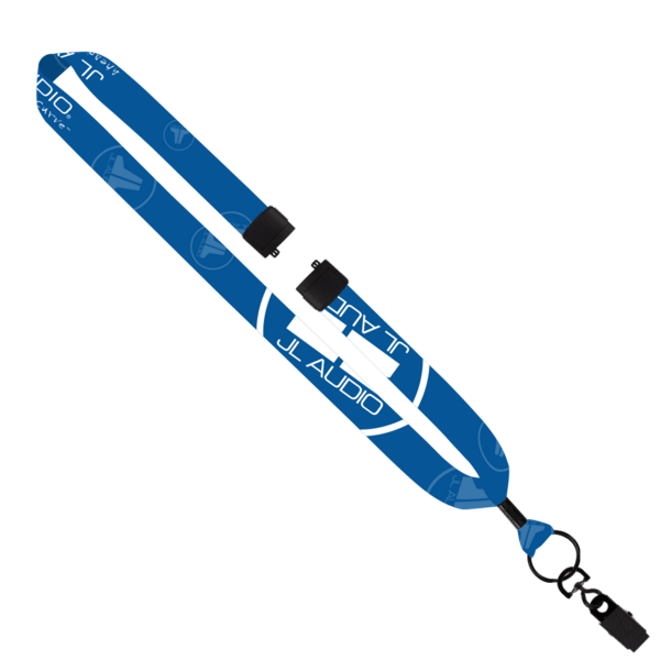 1" Dye-Sublimated Lanyard with Metal Crimp & Metal Split-Ring 6