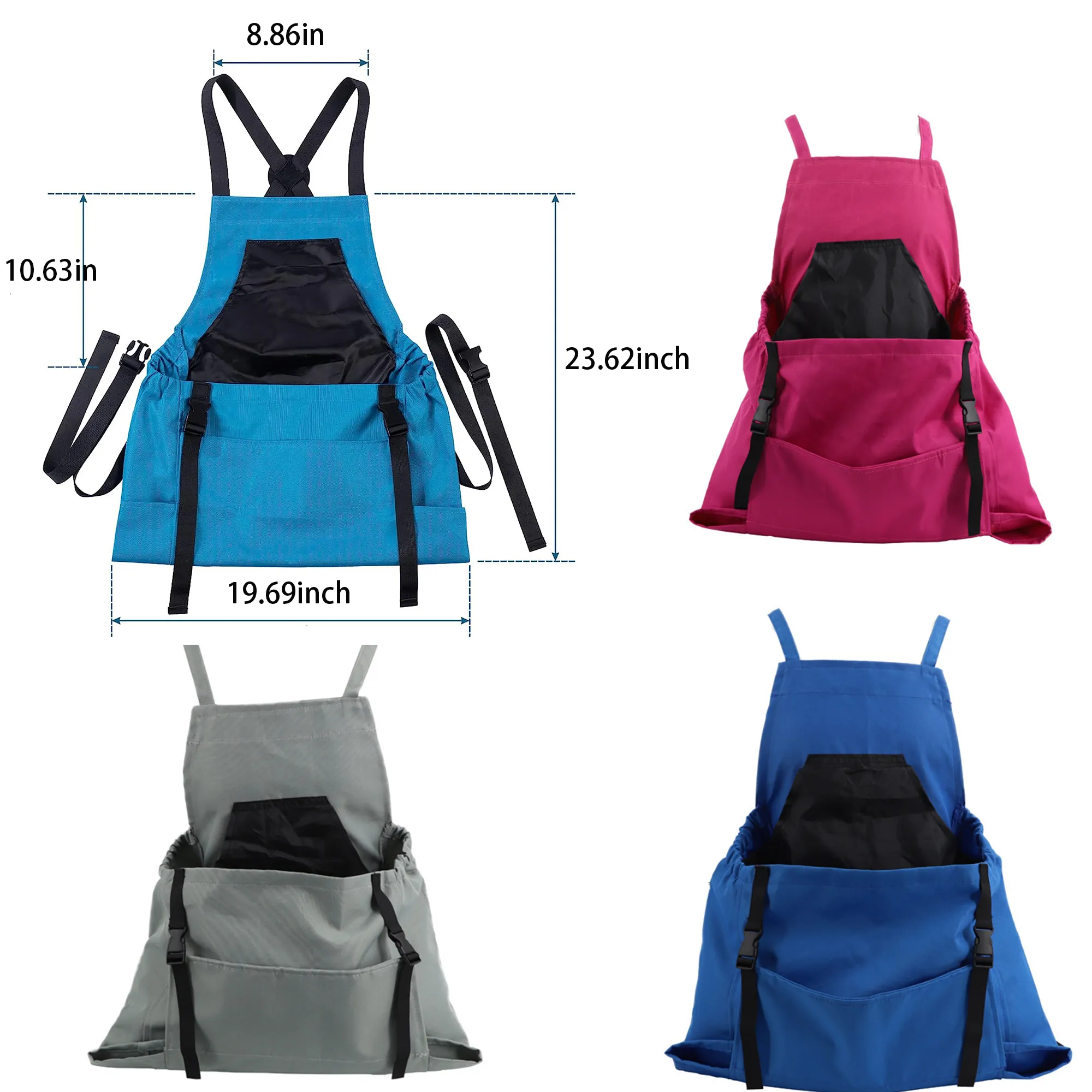 Waterproof Gardening Apron with Pocket and Logo Customizatio 4