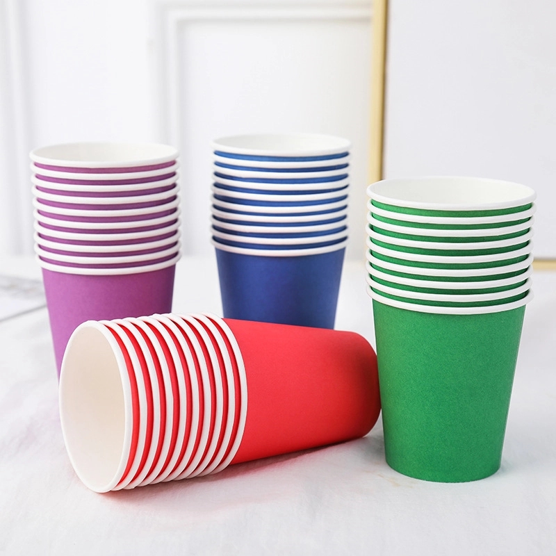 9oz Disposable Party Picnic Beverage Ice Cream Paper Cup 24