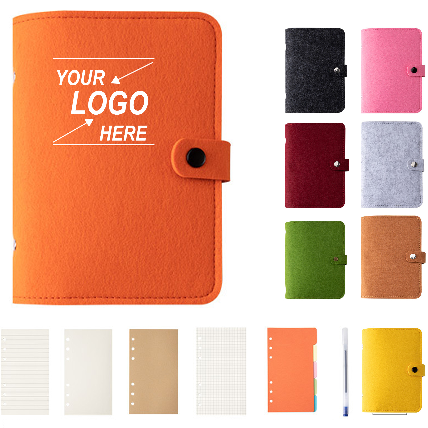 A5 Felt Cover Journal Notebook 1