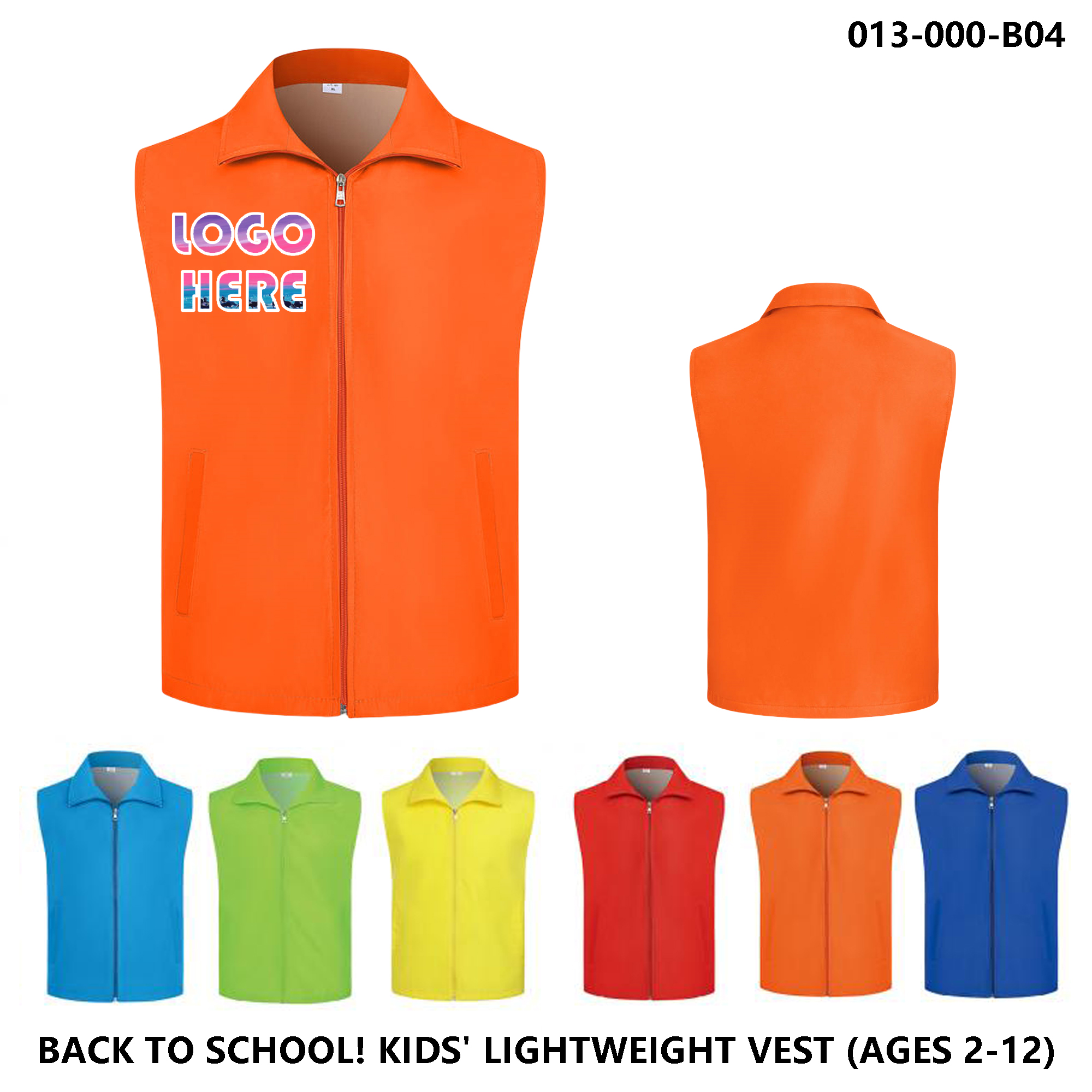 Kids Single Layer Composite Vest ?C Custom Logo Available 2