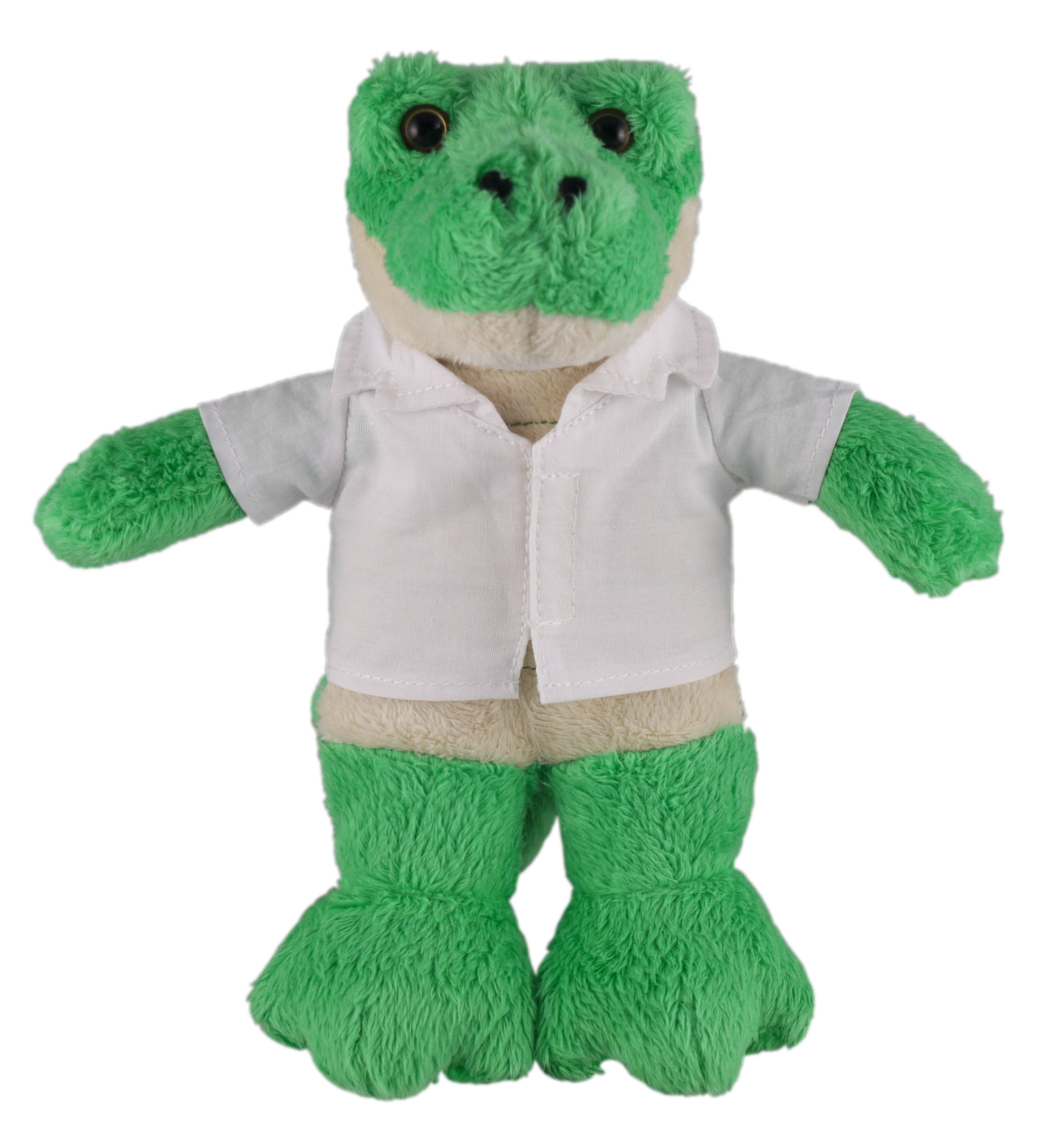 Soft Plush Stuffed Alligator in doctor's jacket.