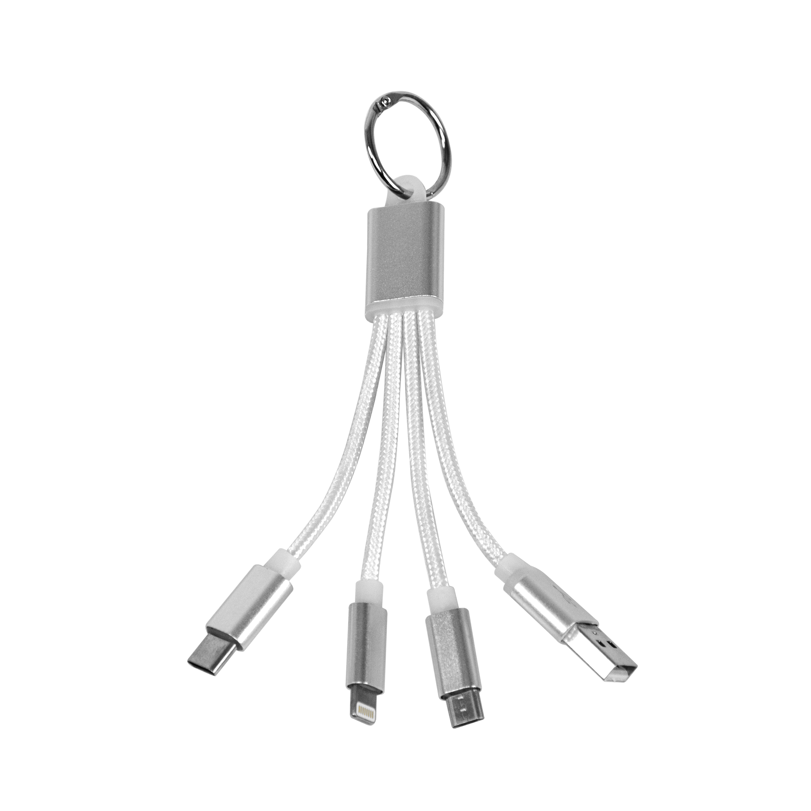 4-in-1 USB Keychain Charging Cable 4