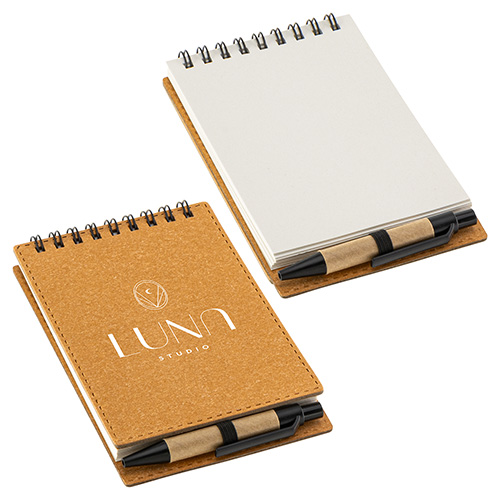 Flip Recycled Spiral Notebook with Pen 8