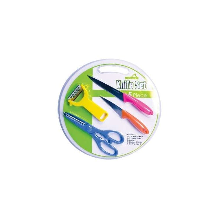 Knife Set with Cutting Board 5-Piece 2