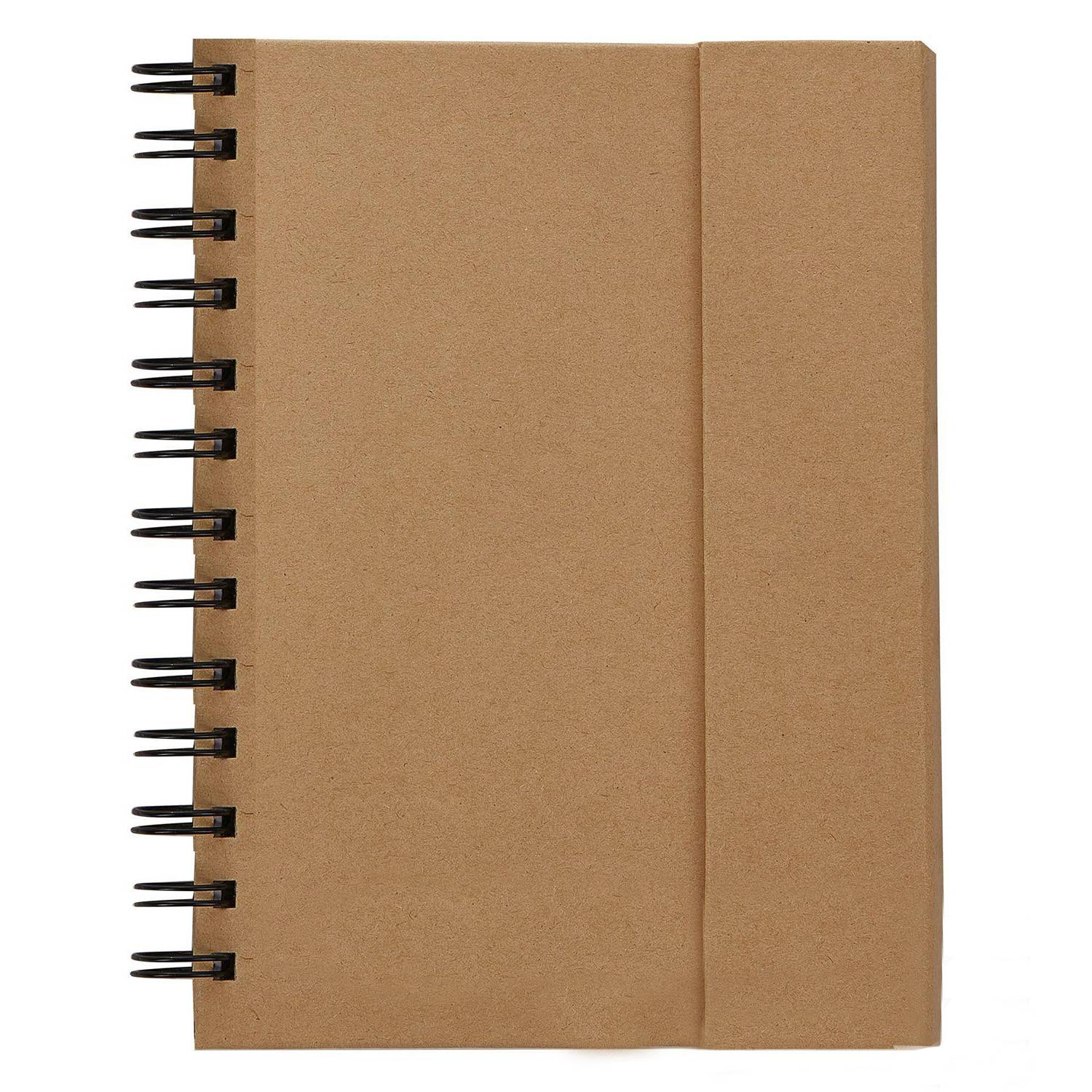 Spiral Notebook With Sticky Notes And A Pen 3