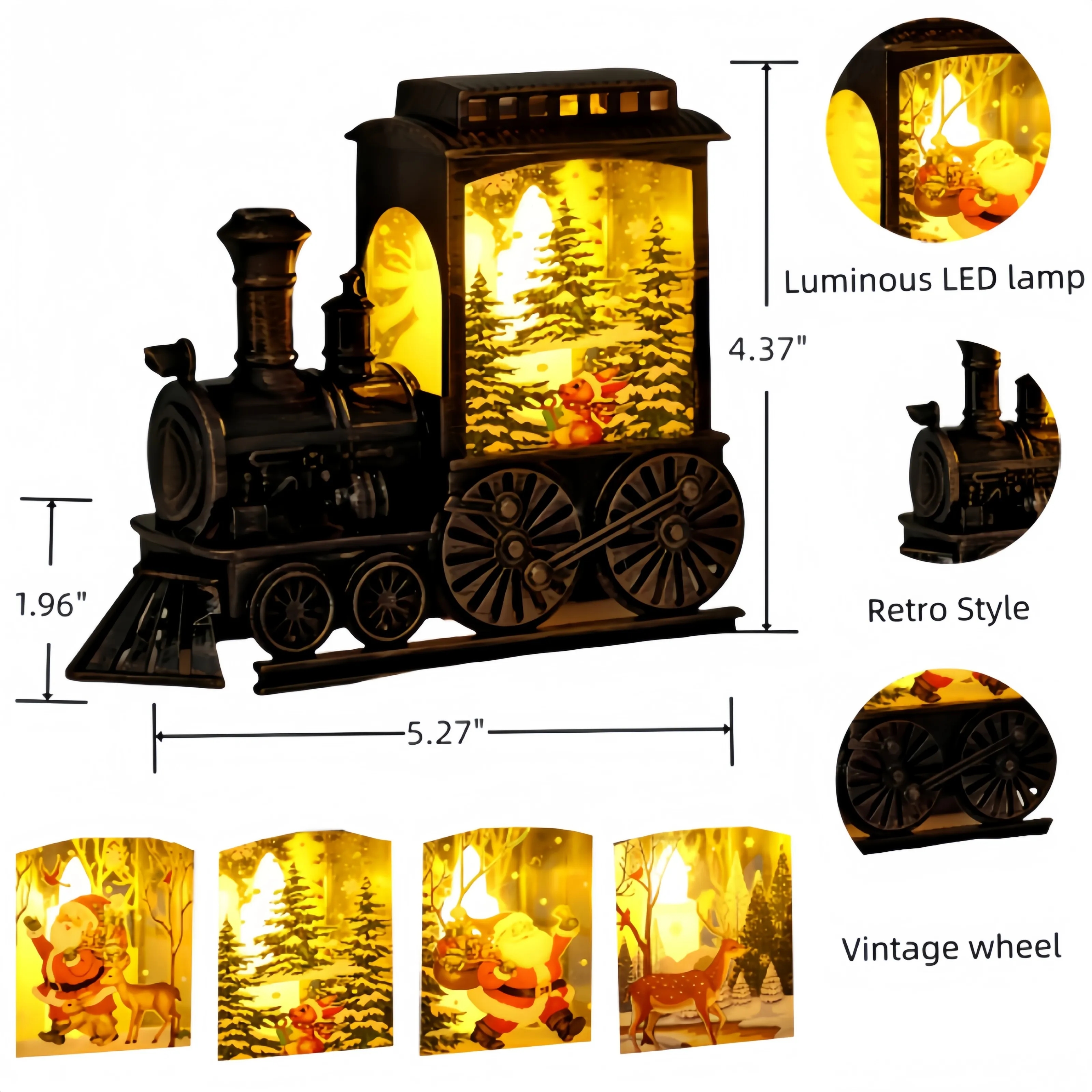 Christmas Vintage Train LED Bight Light 6