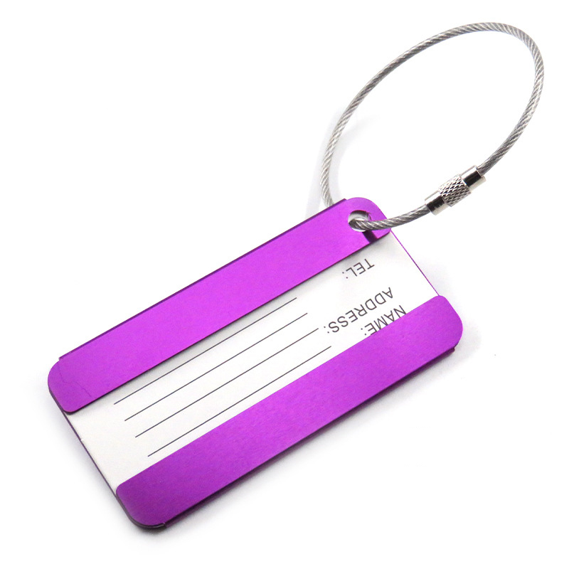 Aluminium Alloy Luggage Tag W/ Keyring 3