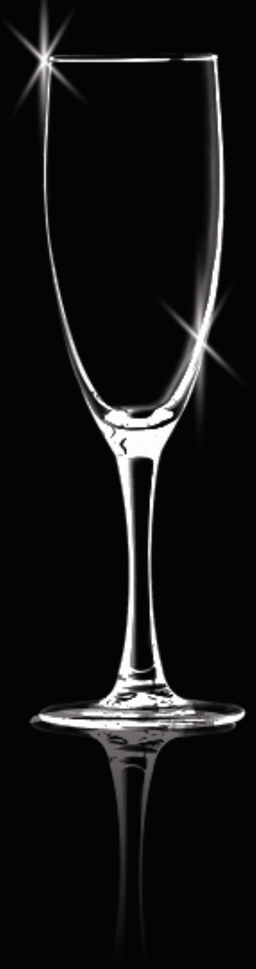 5.75 Oz. Champagne Flute Glass w/Tapered Stem