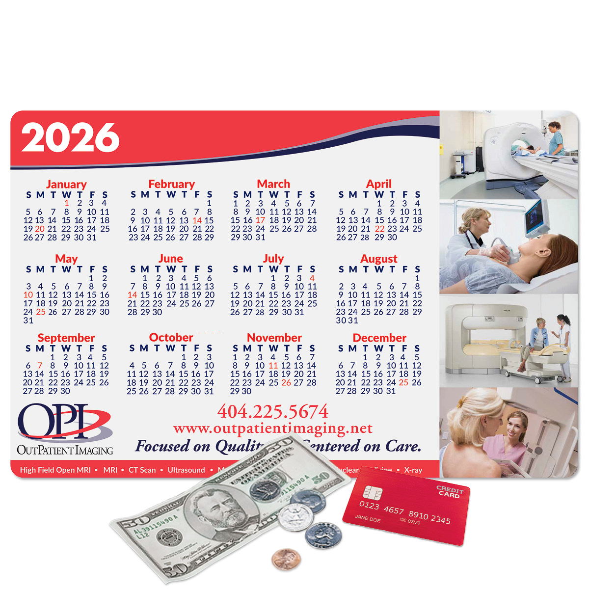 Origin'L Fabric Heavy Duty Fabric Calendar Counter Mat-11"x17"x1/8"