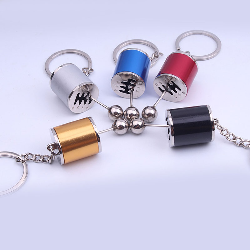 Six Speed Metal Gear Shifter Model Ring Keychain 2